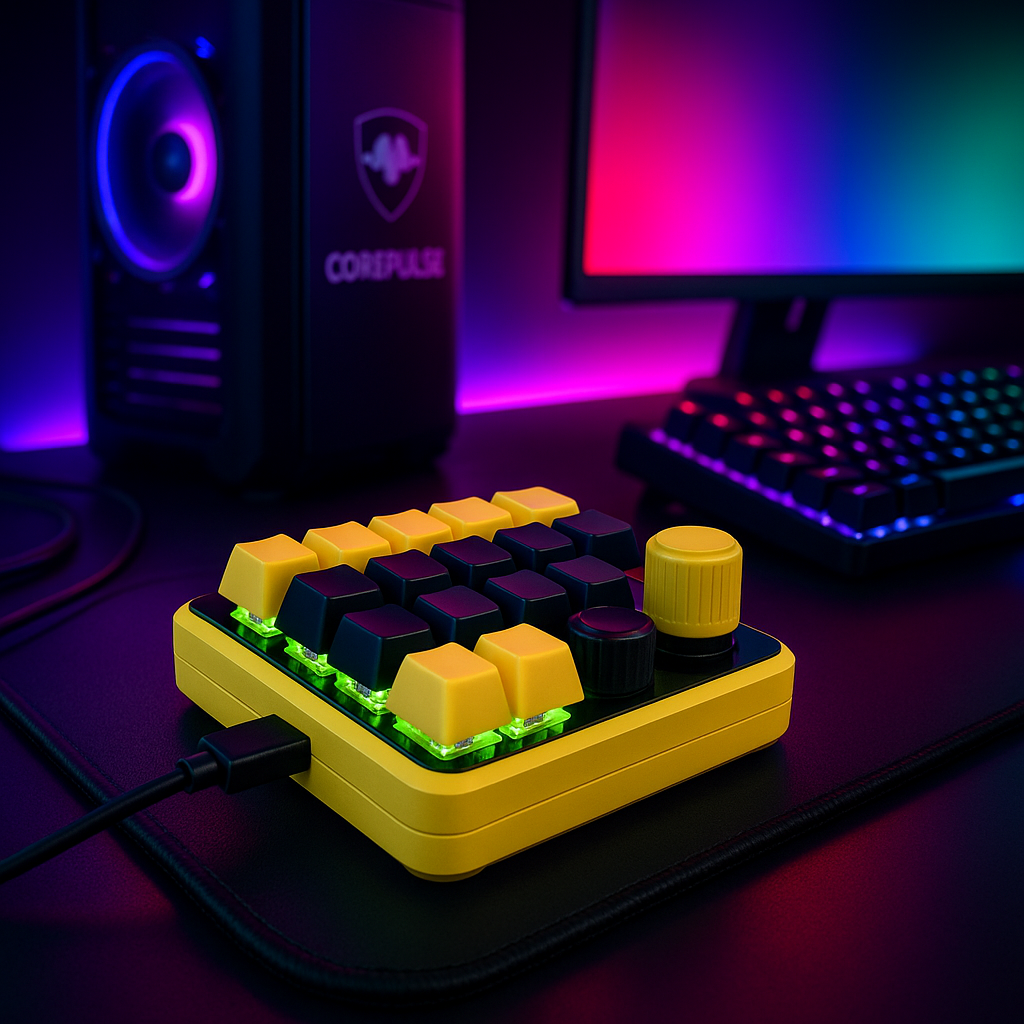 „MacroPad Mini – 3 Tasten, RGB, programmierbar, Hot-Swap“