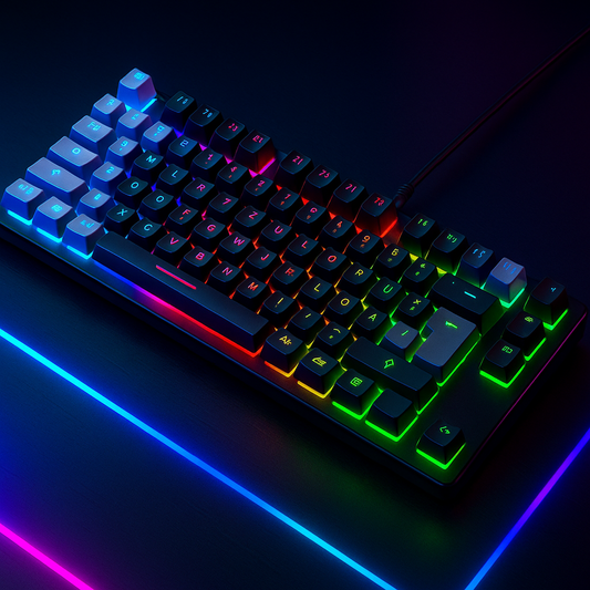 „Gaming Keyboard K10 – 87 Tasten, RGB, Ergonomisch“