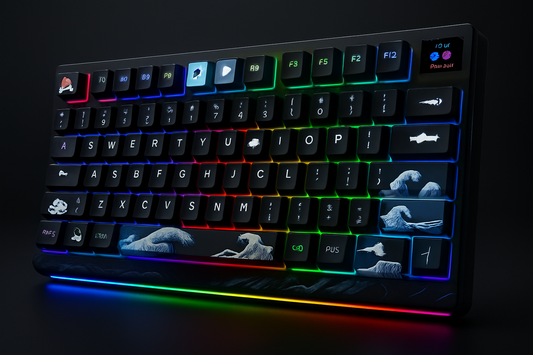 „Womier K80 Gaming Keyboard – Hot-Swap, OLED, RGB, 81 Keys“