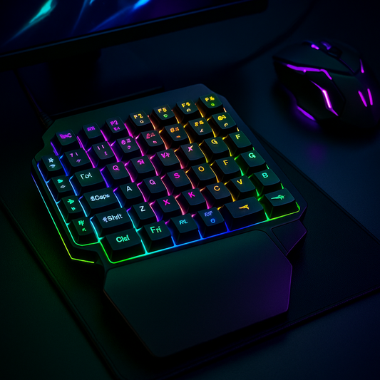 „Gaming Keypad Pro – 35 Tasten, Einhand-Design, RGB, USB